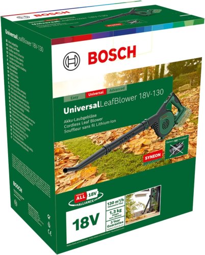 Soffiatore da giardino 18V Bosch Universal LeafBlower 18V-130 (fornito senza batteria)