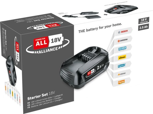 Bosch Starter Set 18V Alliance batteria 2,5Ah + caricabatterie 1600A02625