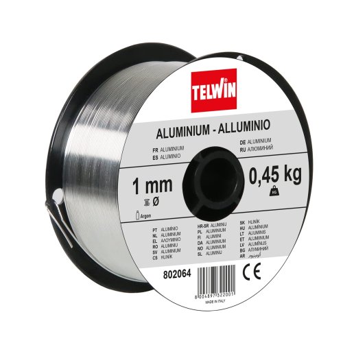 Filo per saldatura alluminio Telwin 802064 ø mm 1 gr 450