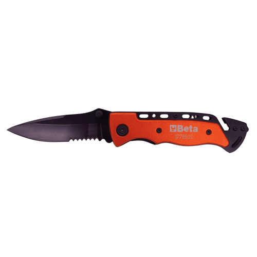 Coltello soccorso auto BETA 1778 SOS funzione frangicristallo e tagliacinture sicurezza