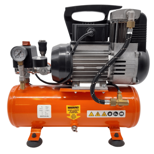 Compressore aria compatto oil free 230V 0,75Kw da 5 litri Gentilin B110/05