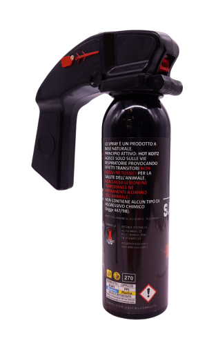 Spray antiaggressione potente al peperoncino contro attacchi di orsi 200ml