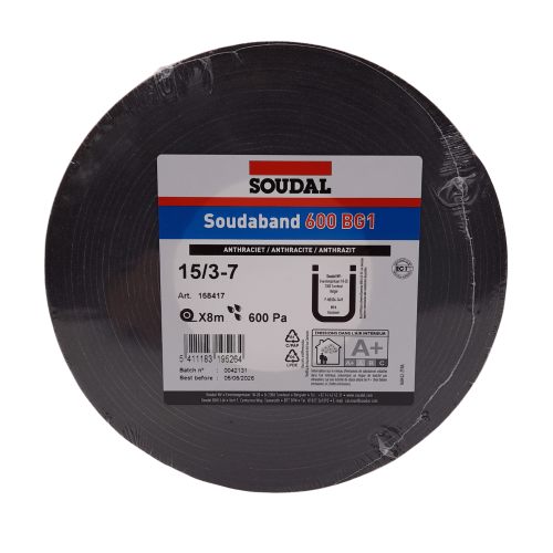 Nastro autoespandente SOUDABAND 600 BG1 MM15 per giunti da 3-7 mm (rotolo 8m)