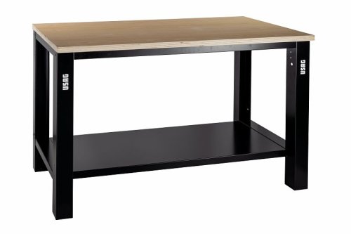 Banco da lavoro con piano in legno senza cassetti USAG 506TL (1,5m)