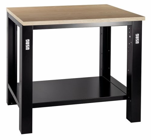 Banco da lavoro con piano in legno senza cassetti USAG 506TL (1m)