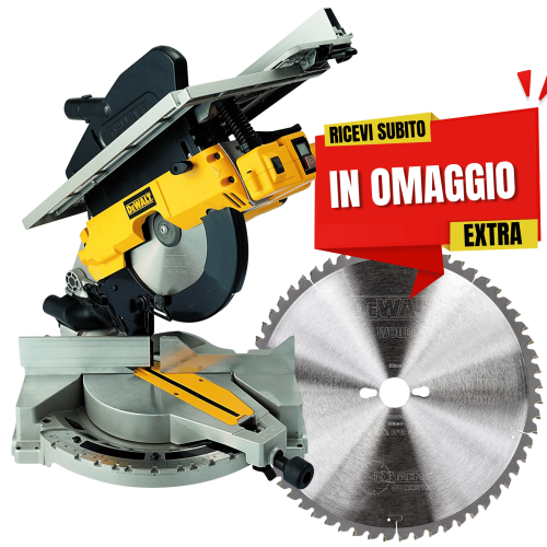 Dewalt D27113-QS troncatrice a disco ø 305 mm con pianetto + disco DT4260 in OMAGGIO