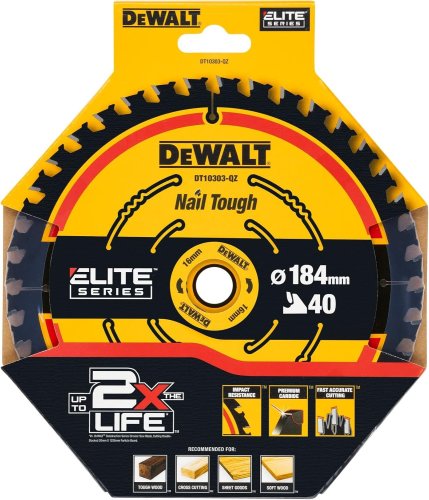 Lama circolare Elite Series DEWALT DT10303-QZ ø mm 184x16x40 denti