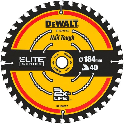 Lama circolare Elite Series DEWALT DT10303-QZ ø mm 184x16x40 denti