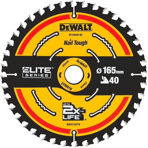 Lama circolare Elite Series DEWALT DT10640-QZ ø mm 165x20x40 denti