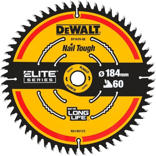 Lama circolare Elite Series DEWALT DT1670-QZ ø mm 184x16x60 denti