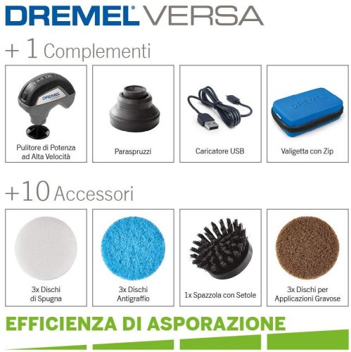 DREMEL VERSA (PC10) utensile per la pulitura ad alta velocità