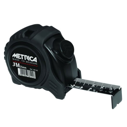 Flessometro autobloccante Metrica BLACK TAPE - | 3m