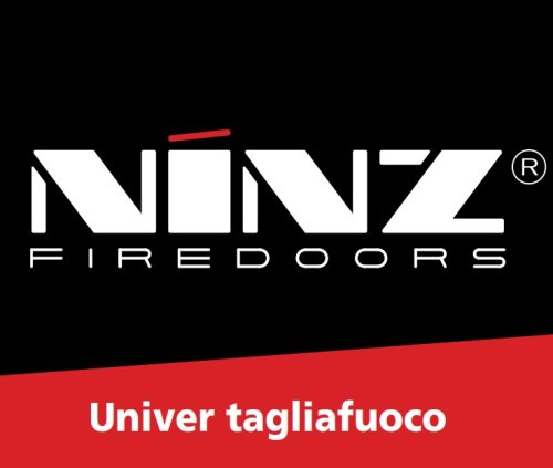 Porta tagliafuoco doppia anta REI 120 UNIVER NINZ verniciata bianco RAL9002 - L x H (mm) 1300x2150 - L ante (mm) 900+400