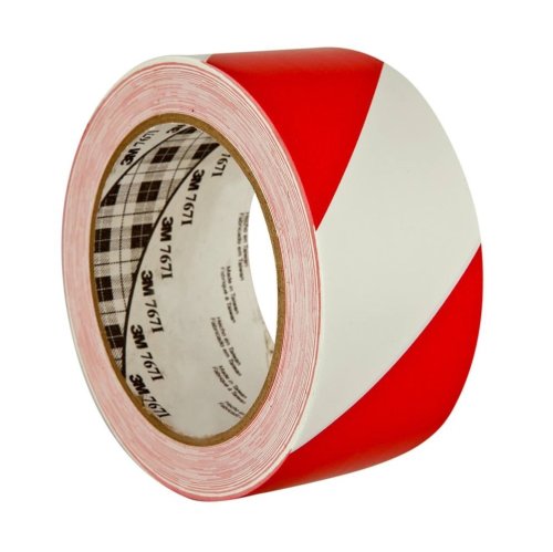 Nastro adesivo di segnalazione rosso/bianco 3M 767I mm 50,8 x m33