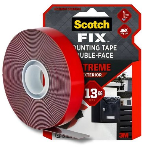 Nastro biadesivo applicazioni esterne 3M SCOTCH FIX Extreme Exterior 19mm x 5m