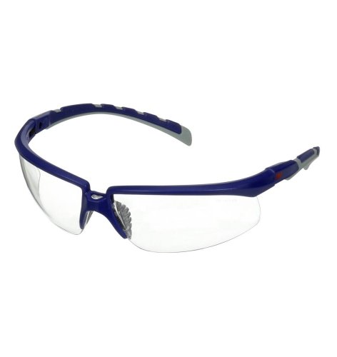 Occhiali di sicurezza trasparenti 3M Solus S2001AF montatura blu