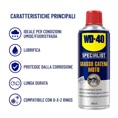 Lucidante spray al silicone moto WD-40 Specialist 400 ml - Cod. 39149/46 -  ToolShop Italia