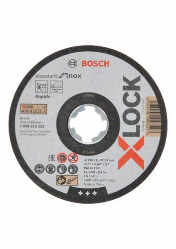 Dischi da taglio Bosch X-LOCK Standard Inox (10 PZ) - ø mm 125x1