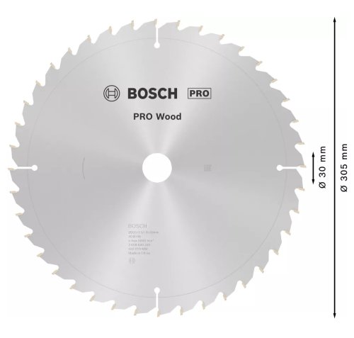 Lama circolare Bosch Professional ø mm 305 z40 foro ø 30 taglio legno