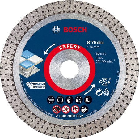 Disco diamantato Bosch Expert HARDCERAMIC ø 76 mm - Cod. 2608900652 - ToolShop  Italia