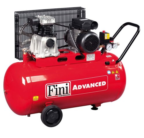 Compressore aria bicilindrico da 90 litri monofase 230V 2Hp Fini MK102N-90-2M