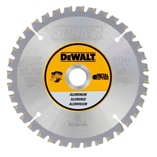 Lama circolare Dewalt DT1911-QZ taglio alluminio ø 165 mm (36 denti) foro 20 mm