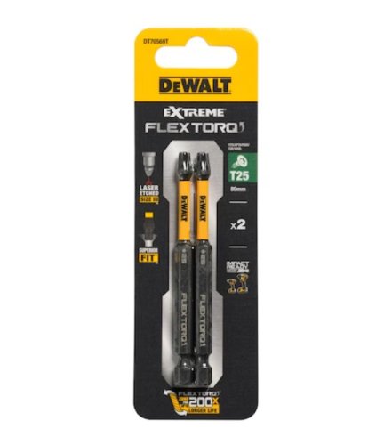 Dewalt DT70569T-QZ inserti avvitare Torx Impact Torsion 2 x T25 85mm