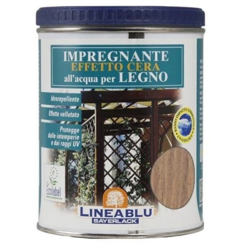 Impregnante all'acqua per legno effetto cera Sayerlack 0,75l - / noce