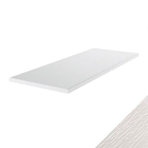 Listello coprifilo EXTE piatto in PVC bianco Venato AW-H per serramento interno ed esterno (6m) - mm 30x2,5