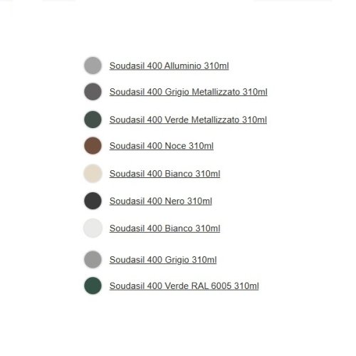 Silicone Soudasil 400 sigillante neutro 310 ml - colore bianco RAL9010