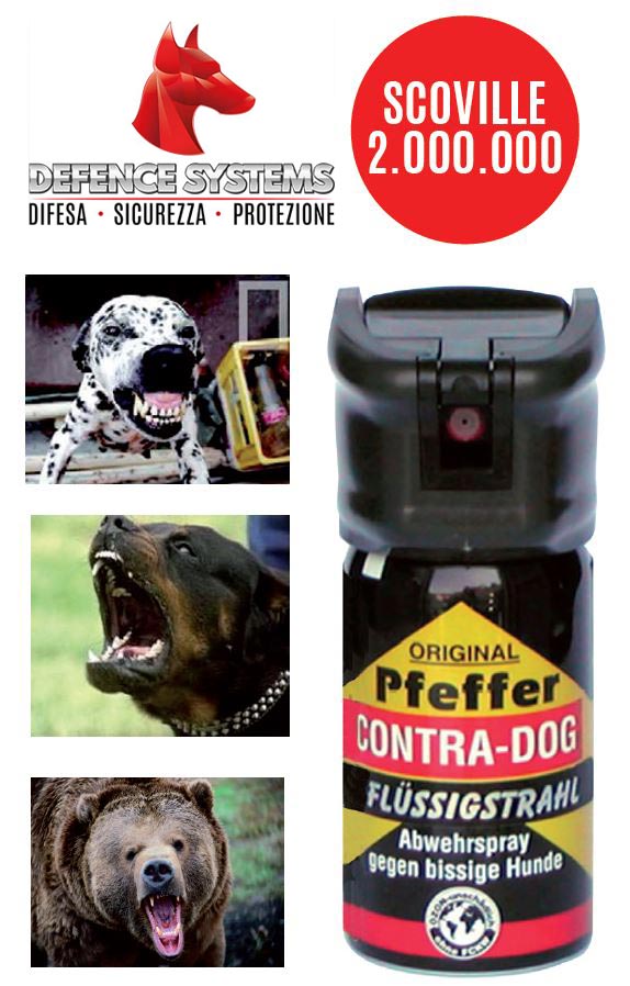 Spray peperoncino CONTRA-DOG per la difesa contro animali e cani 20gr -  Cod. 98128 - ToolShop Italia