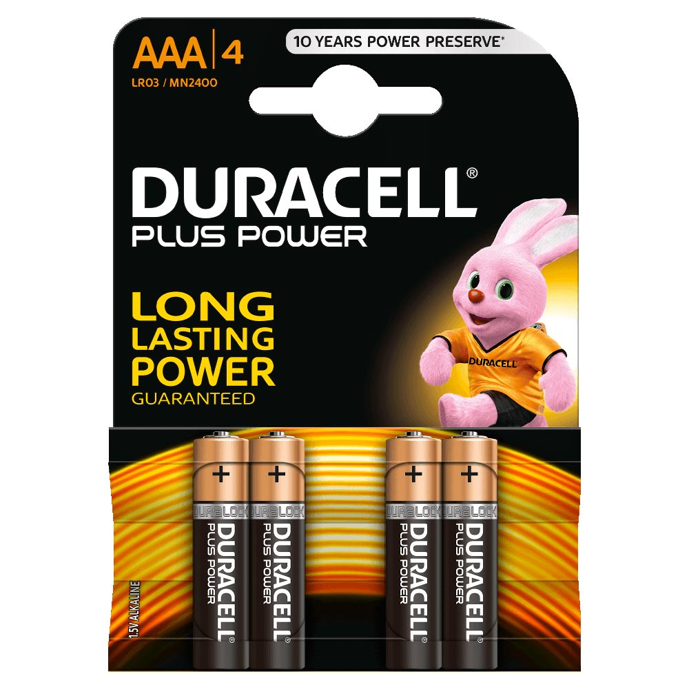 Batterie Alcaline Duracell Plus Power Aaa Mini Stilo Toolshop Italia